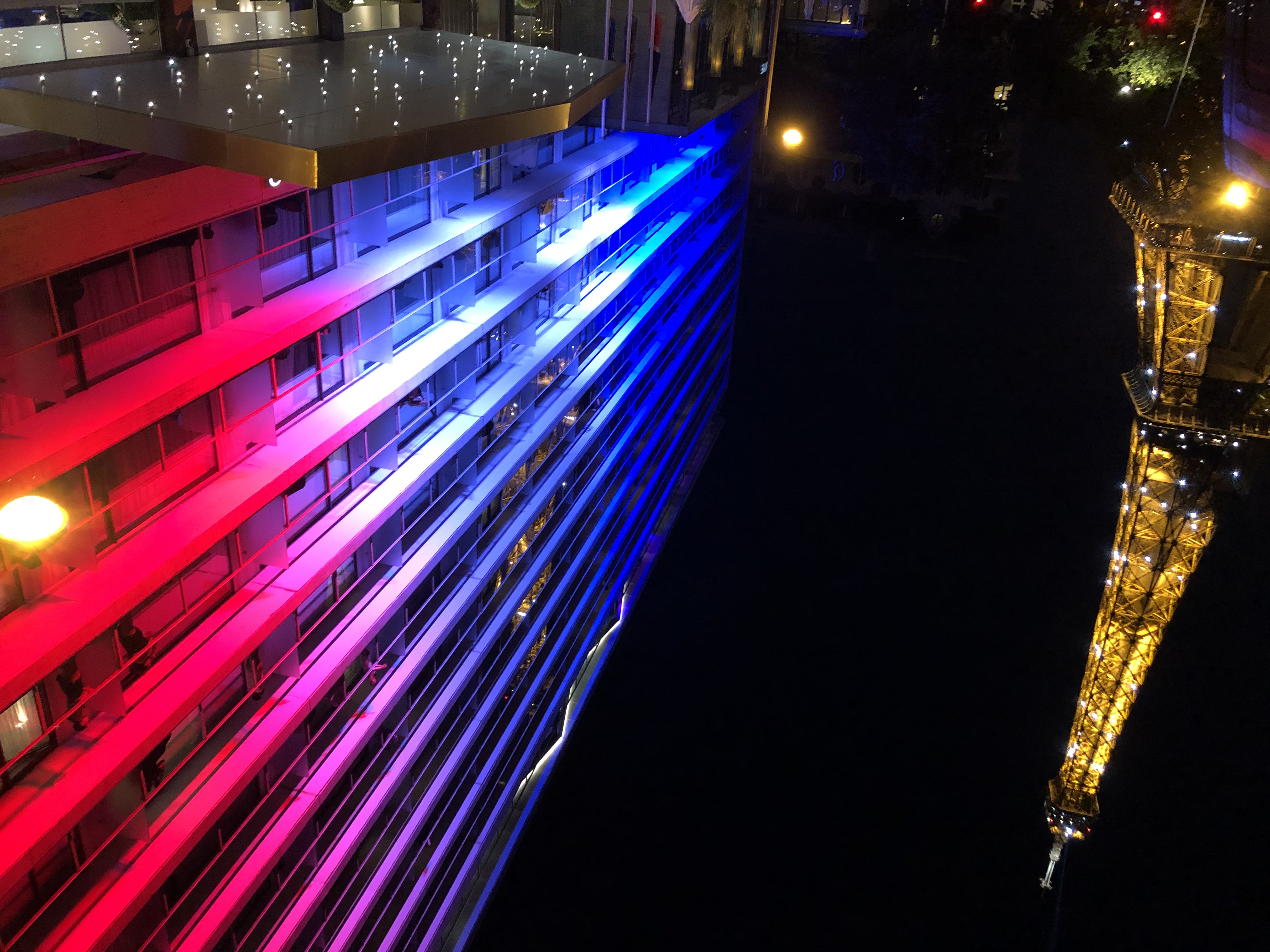 Éclairage hôtel Pullman pour le 14 juillet